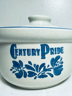 VNTG Pfaltzgraff Yorktowne Covered Butter Crock Century Pride Ironstone USA EUC